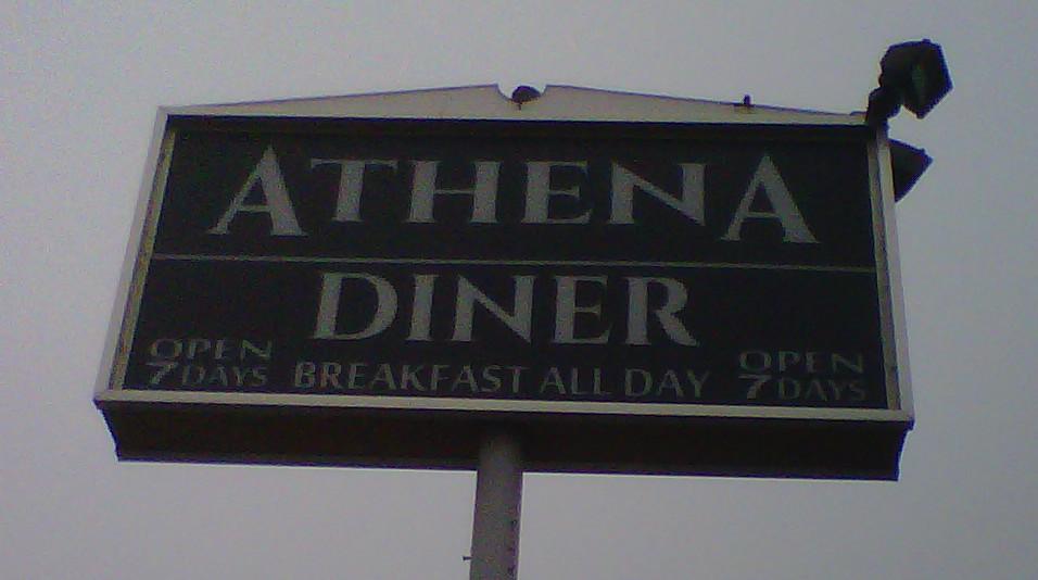 Athena Diner - Sign