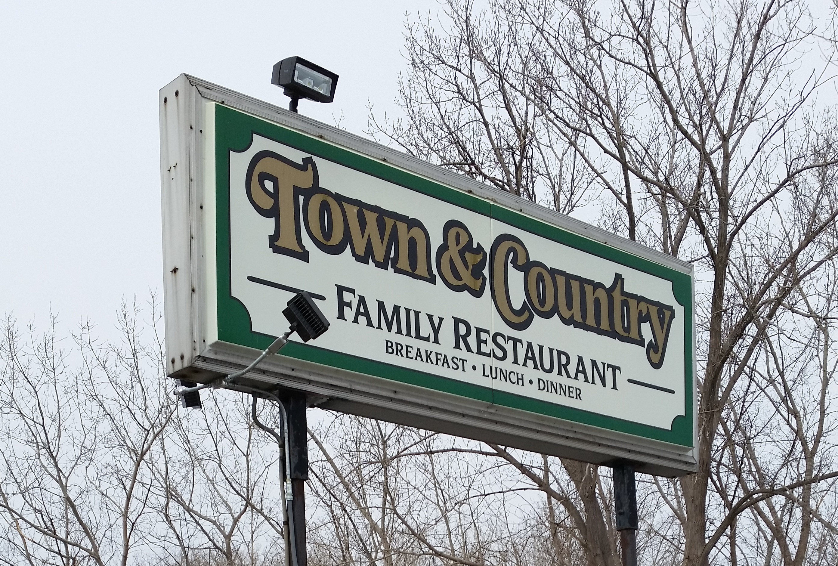 Town & Country Restaurant II - Sign