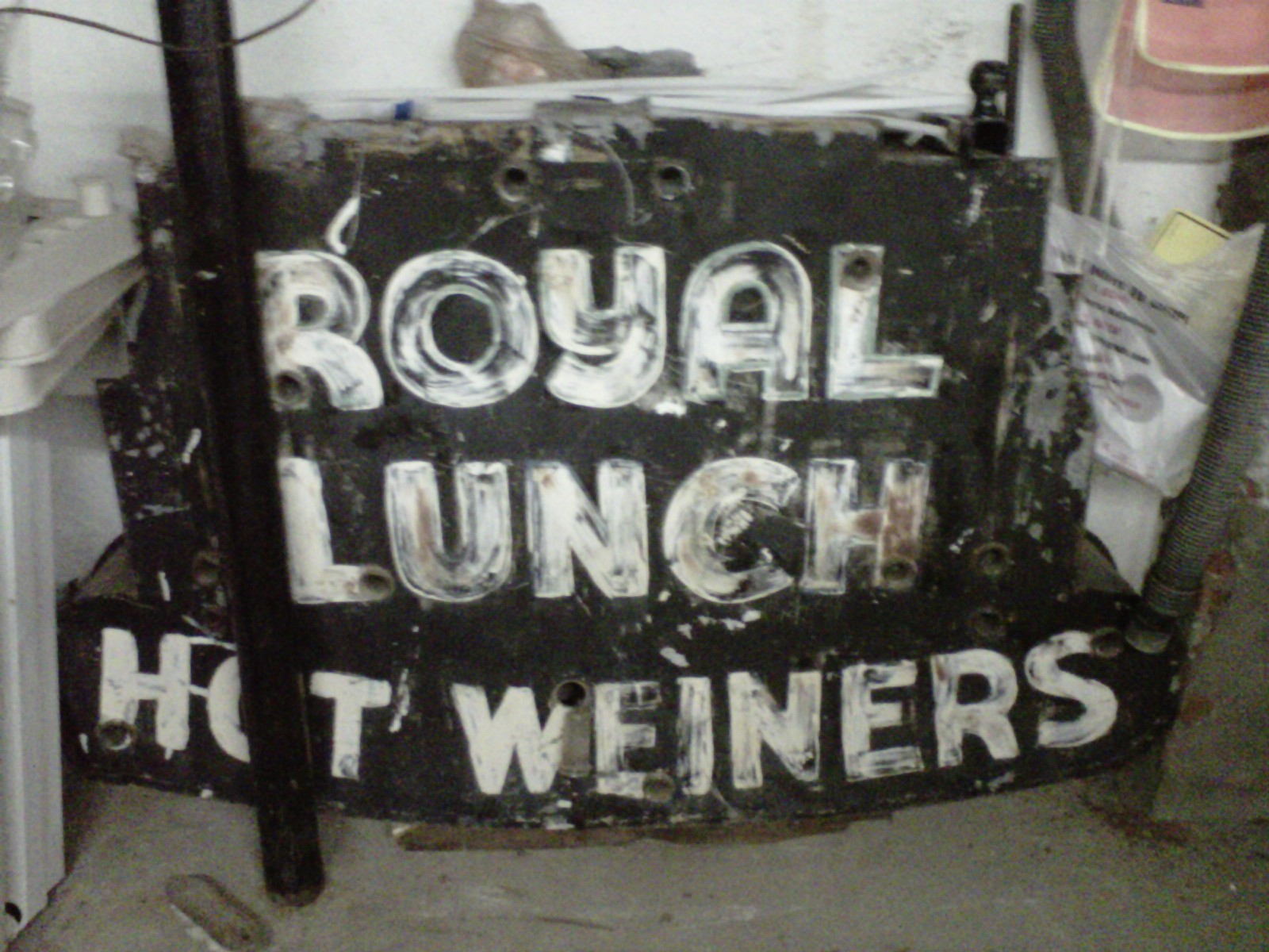 Royal Lunch - original sign
