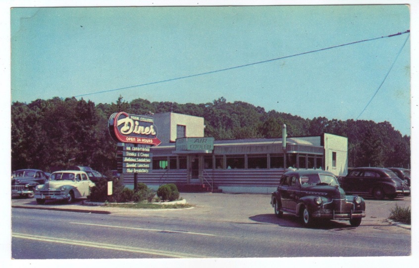Park College Diner - Postcard: "Picking up business!"