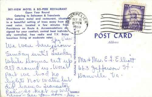 Bo Peek - Postcard (rev.)