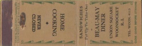 Beau May's Diner - Matchbook (3)